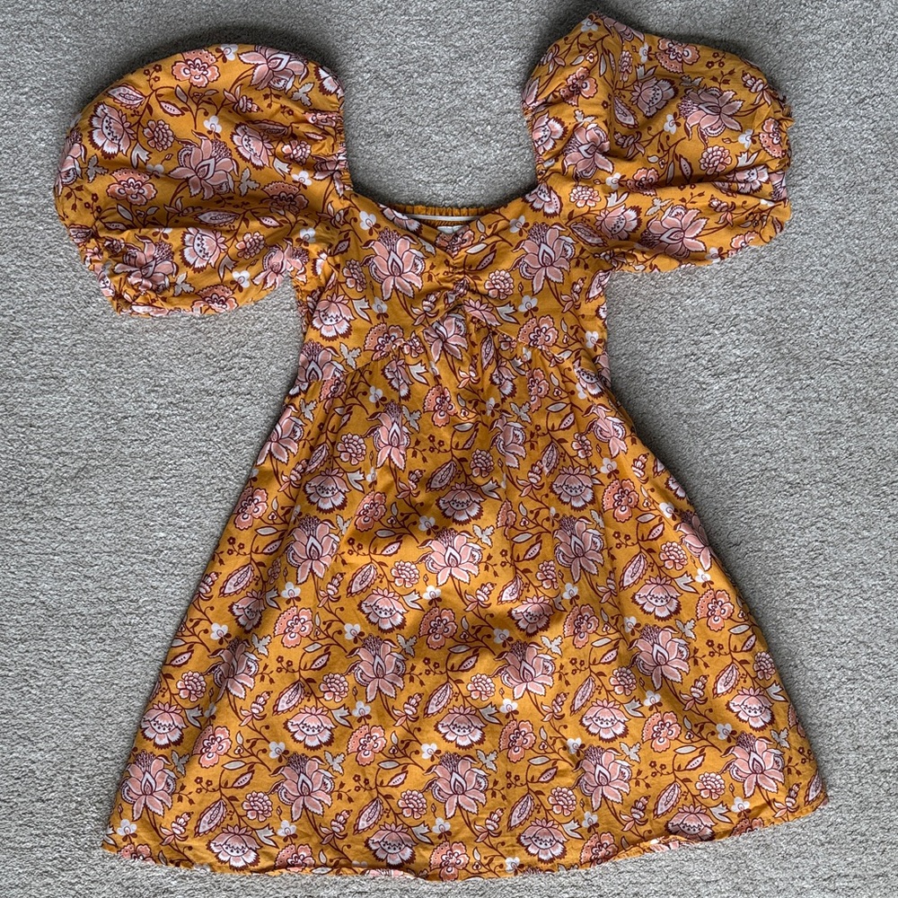 Janie and Jack Orange Smocked Dress